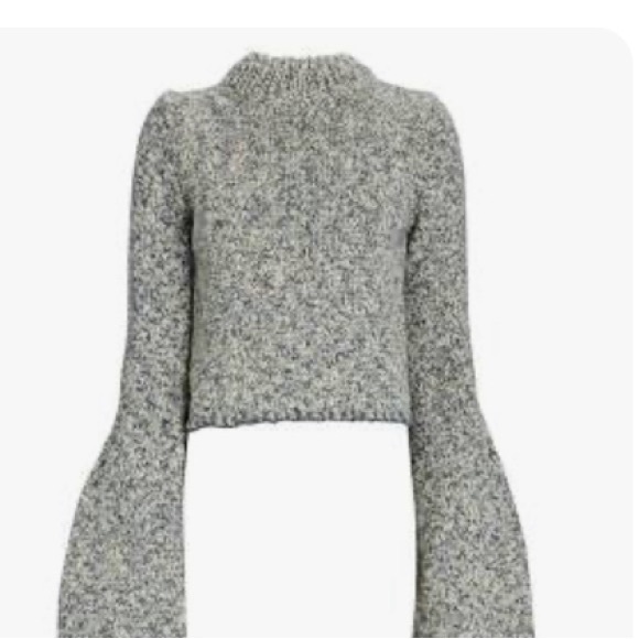 Ulla Johnson Luisa Marbled Wool Blend Sweater Sz XL - Picture 6 of 6